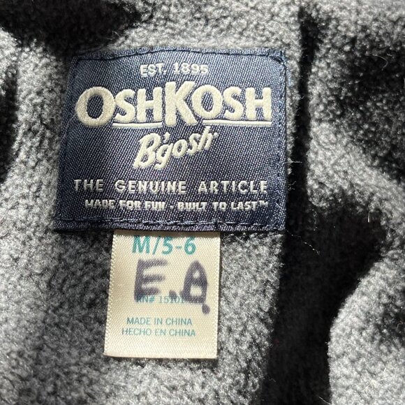 OshKosh Bgosh Kids Unisex Winter Jacket Size M 5-6 Hooded Colorblock Design READ - Picture 6 of 10